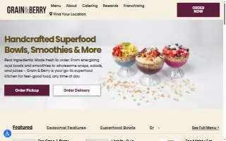 Grain and Berry of Maitland website