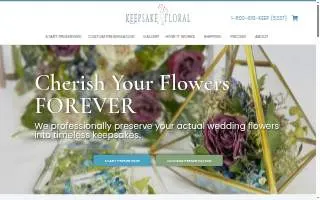 Keepsake Floral website