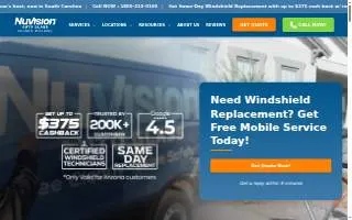Nuvision Auto Glass of Maitland website