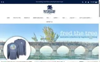 Bayshore Clothing website