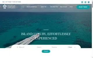 Keys Ocean Vacation Rentals website