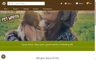 Pet Wellness Center website