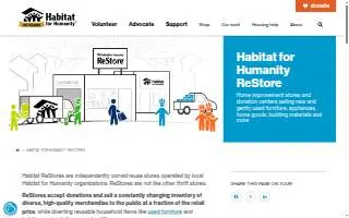 Restore - Habitat for Humanity of the Middle Keys website