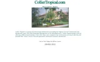 Collier Tropical Inc. website