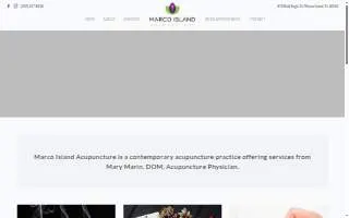 Marco Island Acupuncture website