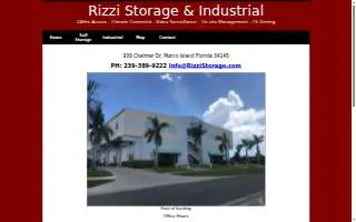 Rizzi Storage & Industrial website