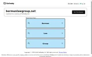 Berman Law Group of Margate website