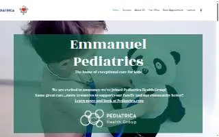 Emmanuel Pediatrics website