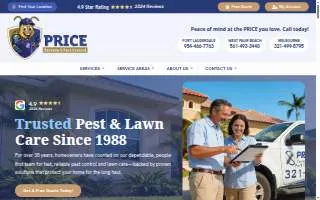 Price Termite & Pest Control of Margate website