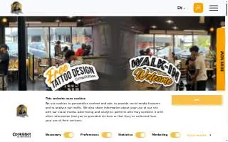 Cleopatra Ink Tattoo & Piercing Melbourne Studio website