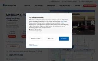HearingLife of Melbourne FL website