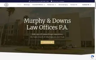 Murphy & Downs Law Offices, P.A. website