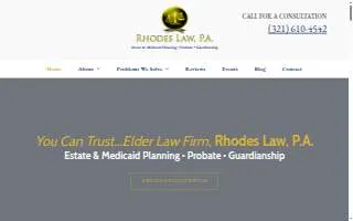 Rhodes Law, PA website