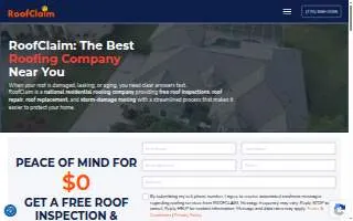 RoofClaim website