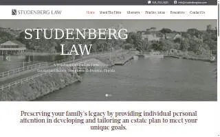 Studenberg Law website