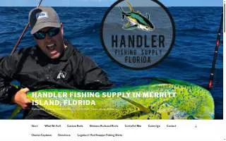 Handler Fishing Supply website