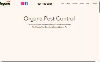 Organa Pest Control website