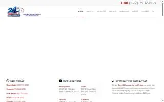 24 Hour Air Service Inc website