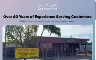 Adrian Auto Service website