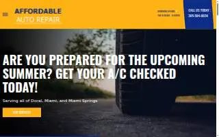 Affordable Auto Repair of Miami website
