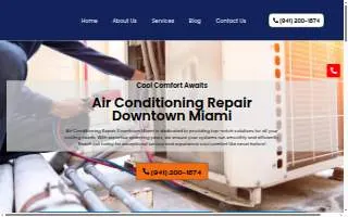 Air Conditioning Repair Downtown Miami LLC website