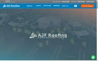 AJF Roofing website