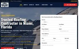 Alpha Roofer Miami website
