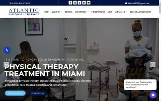 Atlantic Physical Therapy of Miami website