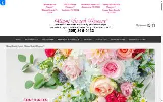 Miami Beach Flowers® website