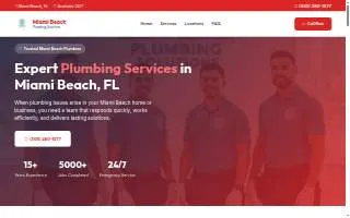 Miami Beach Plumbing Solutions website