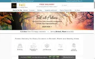 Brickell Glamour Flowers website