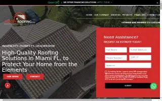 Canopy Roofing Inc website