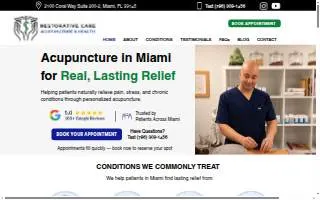 Coral Gables Acupuncture website