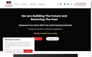 Dynasty Roofing LLC website