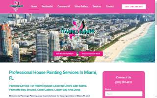 Flamingo Painting of Miami