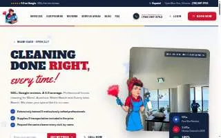 Clean My Mess Cleaning Services Miami website