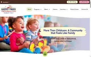 Happy Times Too Daycare & Learning Center LLC website