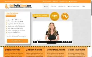 Gold Traffic School of Miami website