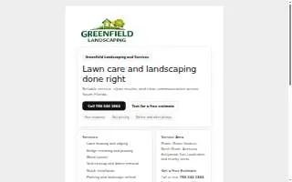 landscaping service website
