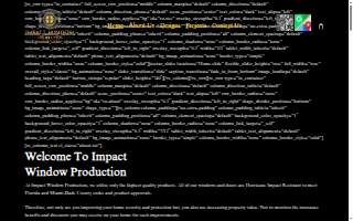 Impact Window Production