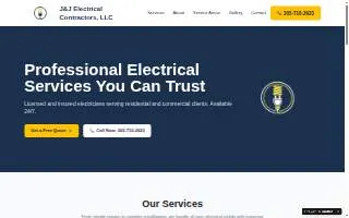 J & J Electrical Contractors, LLC website