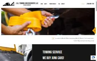 J & L Towing and Recovery, LLC of Miami website