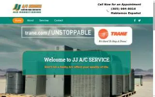 JJ A/C Service website