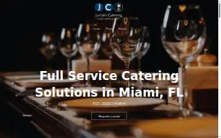 Junior's Catering of Miami website