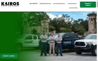 Kairos pest control of Miami website