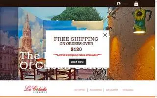 La Colada Gourmet website