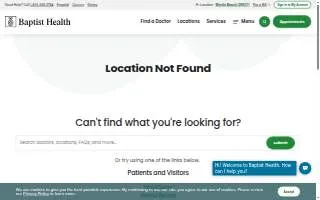 Baptist Health Urgent Care | Miami Lakes website