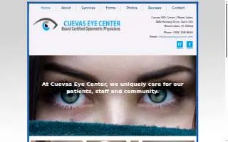 Cuevas EYE Center / Miami Lakes website