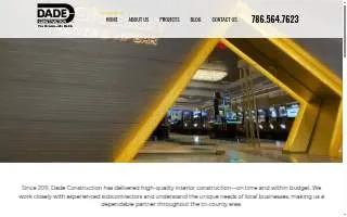 Dade Construction Corp. of Miami Lakes website