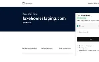 Luxe Home Staging and Design, Inc. of Miami Lakes website